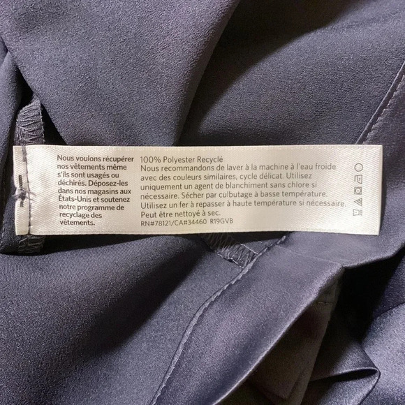 EILEEN FISHER NWOT Ballet Neck Box Top‎ in Navy - Picture 7 of 9